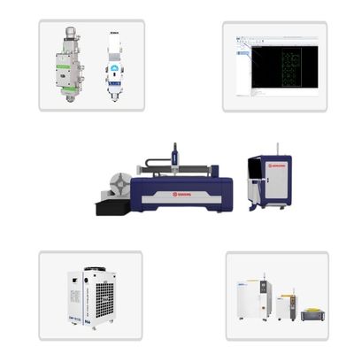 Bestseller Modell 3015 CNC-Faser-Laserschneidemaschine 2000W 3000W 4000W 6000W 12000W für das Schneiden von Blättern und Rohren