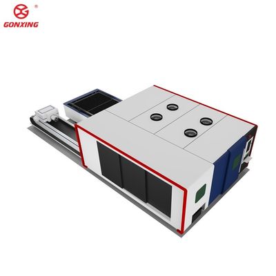 Industrielle Doppeltisch 3000w Laserschneidmaschine für Blech- und Rohrmetall mit HIWIN-Führleiste