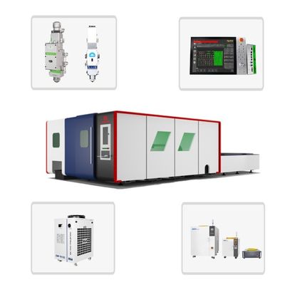 Industrielle Doppeltisch 3000w Laserschneidmaschine für Blech- und Rohrmetall mit HIWIN-Führleiste