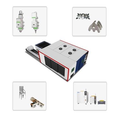 Präzision 2kw 3kw 4kw CO2 Tube Board Faserlaserschneidemaschine für Goldmetall Geschwindigkeitsschneidfunktion 1500mmX3000mm
