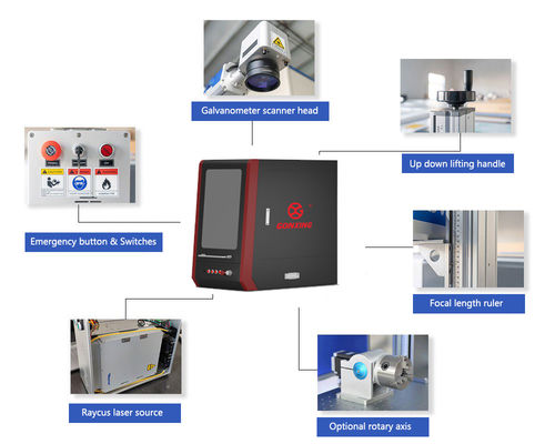 MAX Laserquelle 3D-Schnittmaschine zur CNC-Markierung und Gravur für Gold-Silbermetalle in 110*110mm Markierungsfläche