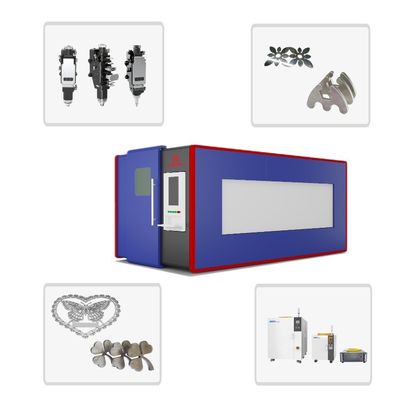 Raycus 3KW Vollsicherheitsabdeckung Faserlaser Metallschneider für Messing Kupfer Verzinkte Bleche Schneiden 20mm Schneiddicke