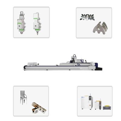 4-Achsen-Maschine zum Laserschneiden von Industrieblechen und Rohrmetallen mit OSPRI/PRECITEC/RAYTOOL Laserschnittkopf Dicke 15 mm