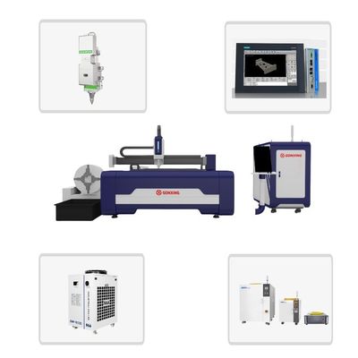 Edelstahlrohr MAX/Raycus Faserlaserschneider Autofokus Laserschneidermaschine mit Schneider-Elektrokomponenten
