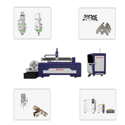 Edelstahlrohr MAX/Raycus Faserlaserschneider Autofokus Laserschneidermaschine mit Schneider-Elektrokomponenten