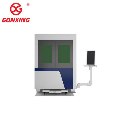 Raytools Laserkopf Metall Edelstahlröhre und Eisenblech automatische geschlossene Faserlaserschneidemaschine