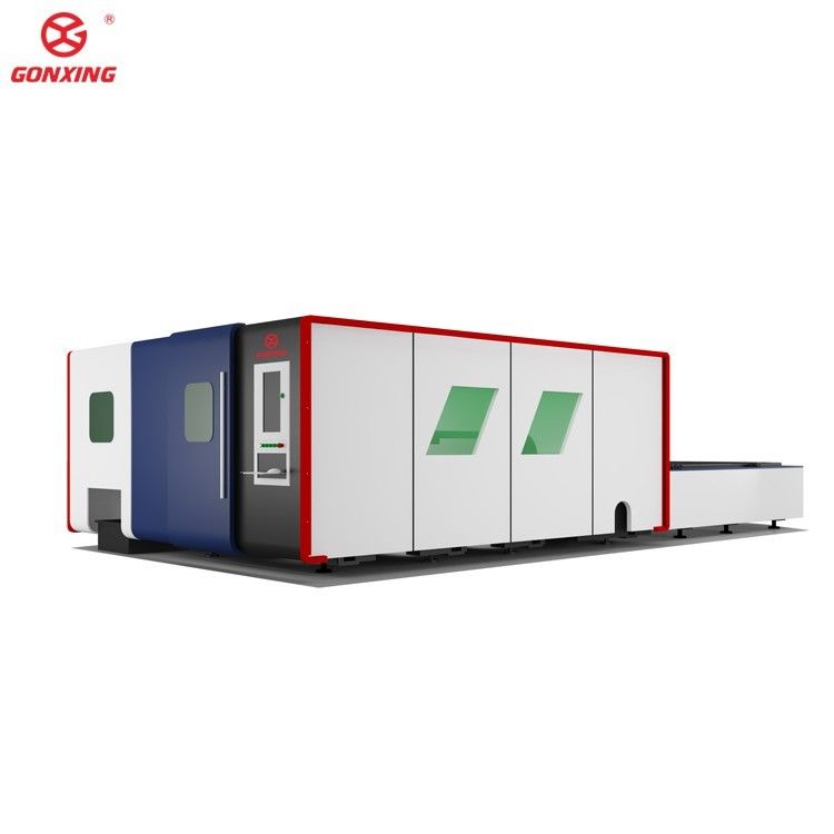 Industrielle Doppeltisch 3000w Laserschneidmaschine für Blech- und Rohrmetall mit HIWIN-Führleiste