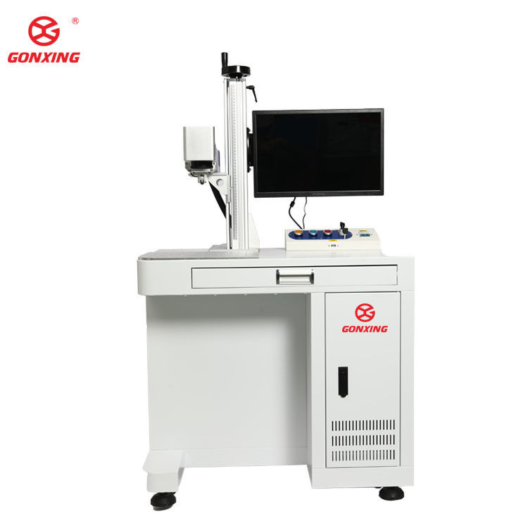 Hochpräzisionsgravierungsmodus Pulsierte Mini-Portable Desktop-MOPA Faserlasermarkierungsmaschine 20w 30w 60w 100w