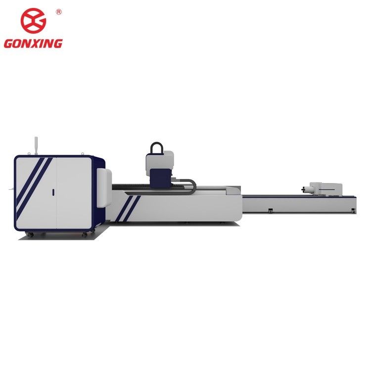 Präzise wassergekühlte Faserlaserschneidemaschine für Blechmetall und Rohr in Raytools Laserkopf